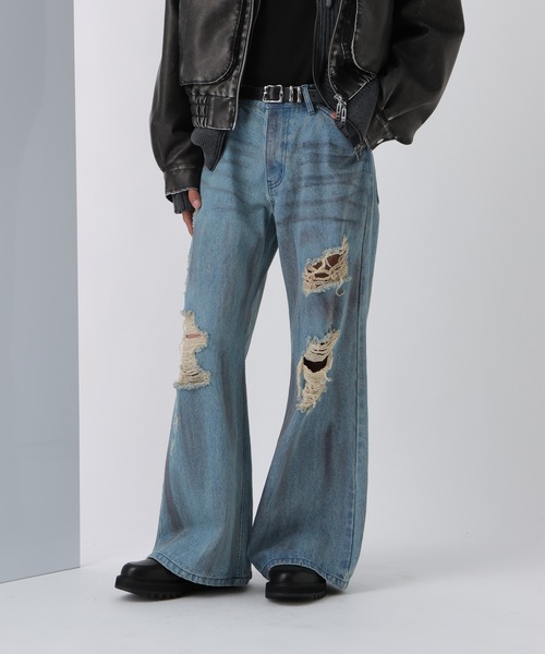 HARE ヨゴレダメージデニム HARE｜ヨゴレダメージデニムパンツ | Rakuten Fashion(楽天