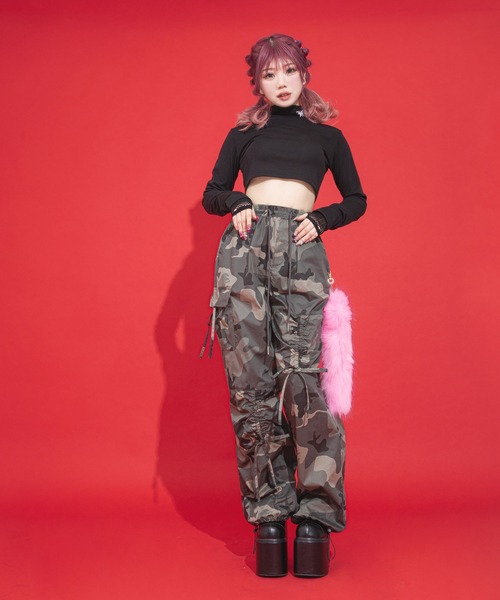 Diable baiser（ディアブルベーゼ） パンツ カーゴパラシュートパンツ