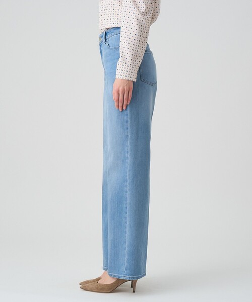 ANAYI アナイ ストレッチデニムストレートパンツ ブルー 34 ANAYI（アナイ） パンツ ストレッチデニムストレートパンツ レディース