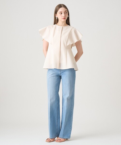 ANAYI（アナイ） パンツ ストレッチデニムストレートパンツ レディース