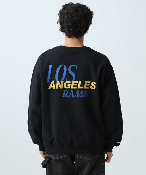 00s NBA チームロゴスウェット 黒 XXL A376 デカロゴ 短丈 NBA/NFL/NHL/MLB トレーナー スウェット 「NFL」チームロゴスウェット