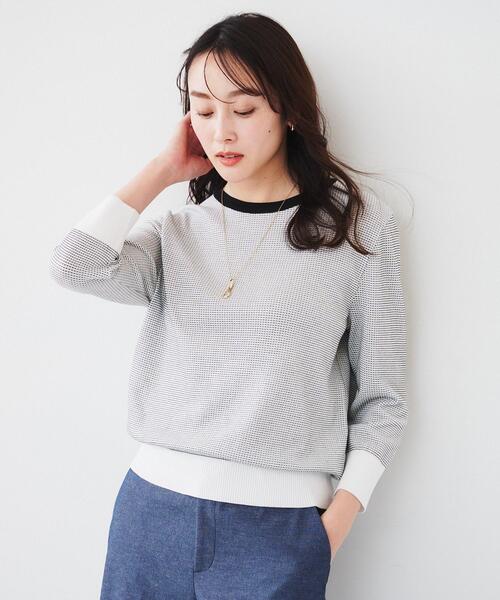 UNTITLED（アンタイトル） ニット セーター 「配色カラー/アンサンブル