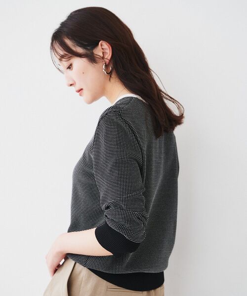 UNTITLED（アンタイトル） ニット セーター 「配色カラー/アンサンブル