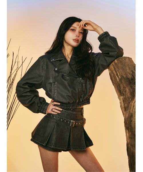 【訳あり】Darich ダーリッチ　メッシュデザインライダースジャケット　フリー メッシュデザインライダースジャケット – Darich (ダーリッチ)