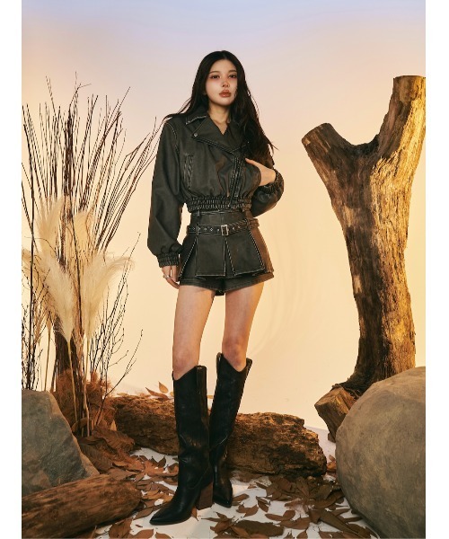 Darich（ダーリッチ） ライダースジャケット FREE ブラック レディース