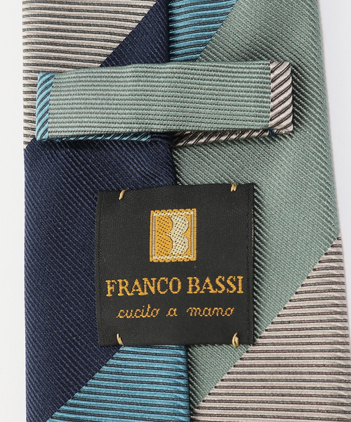 FRANCO BASSI ネクタイ (フランコ バッシ) コットンシルクレジ