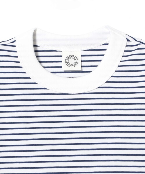 ORCIVAL tシャツ / ボーダー クルーネック Tシャツ レディース