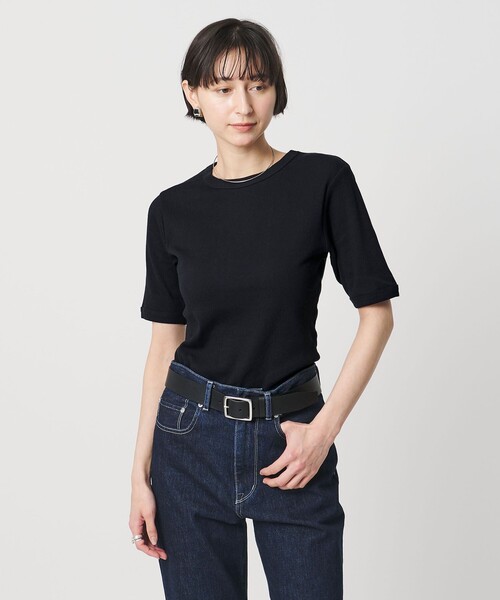 tシャツ 「別注」「Hanes」2PACK リブ Tシャツ レディースの画像