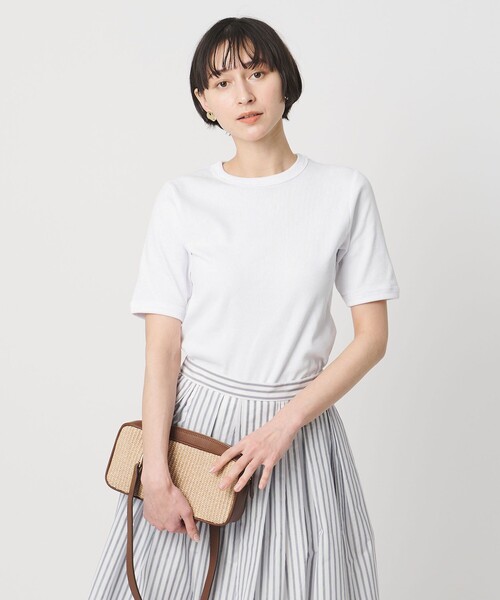 tシャツ 「別注」「Hanes」2PACK リブ Tシャツ レディースの画像