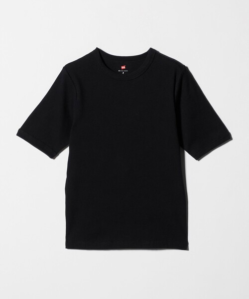 tシャツ 「別注」「Hanes」2PACK リブ Tシャツ レディースの画像
