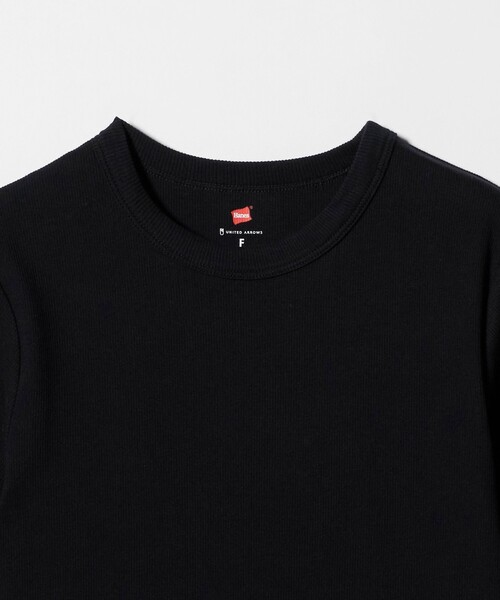 tシャツ 「別注」「Hanes」2PACK リブ Tシャツ レディースの画像