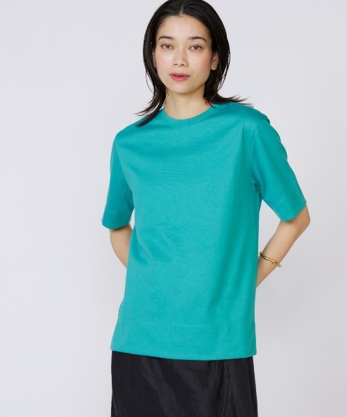 tシャツ 「接触冷感」サイドスリットデザインTシャツ レディース