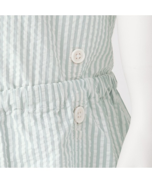 パジャマ ベビー　脇に縫い目のない　サッカー織　半袖お着替えパジャマ キッズ 子供 男の子 女の子 | 無印良品 | 07