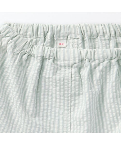 パジャマ ベビー　脇に縫い目のない　サッカー織　半袖お着替えパジャマ キッズ 子供 男の子 女の子 | 無印良品 | 09