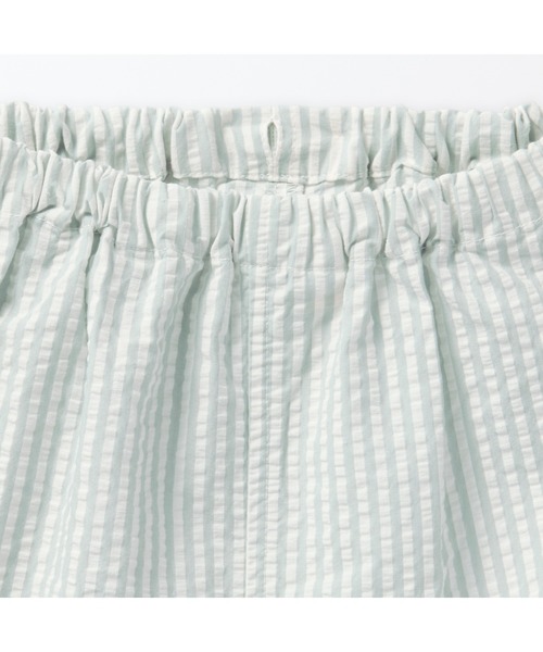 パジャマ ベビー　脇に縫い目のない　サッカー織　半袖お着替えパジャマ キッズ 子供 男の子 女の子 | 無印良品 | 10