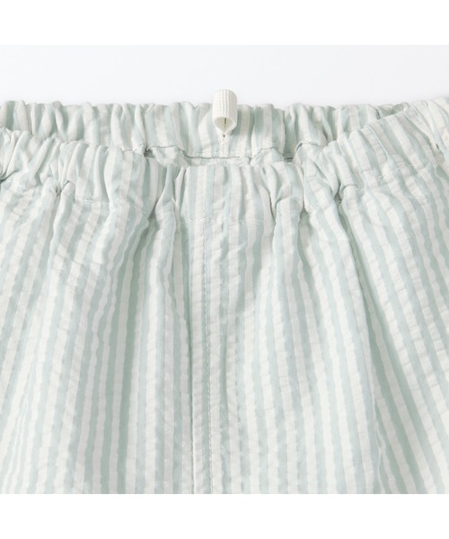 パジャマ ベビー　脇に縫い目のない　サッカー織　半袖お着替えパジャマ キッズ 子供 男の子 女の子 | 無印良品 | 11