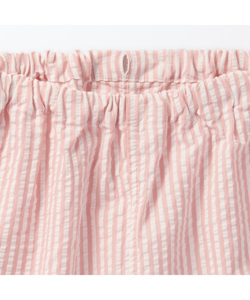 パジャマ ベビー　脇に縫い目のない　サッカー織　半袖お着替えパジャマ キッズ 子供 男の子 女の子 | 無印良品 | 20