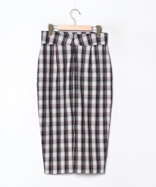 「Alessandro dell'Acqua」 チェック柄タイトスカート 40 ブラック レディース_画像2