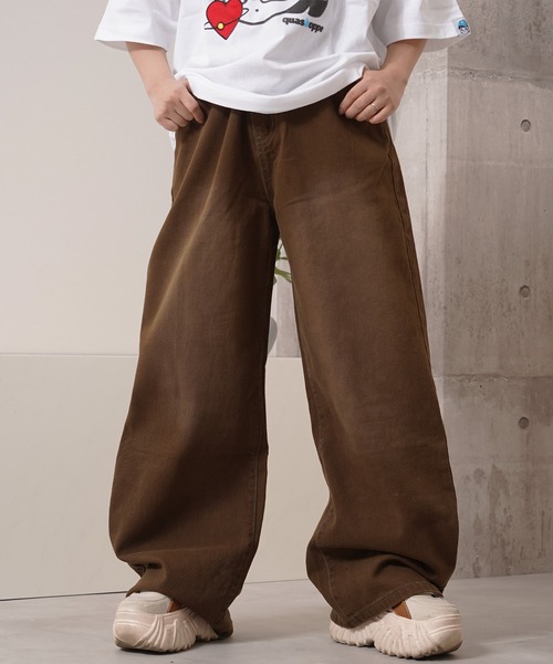 パンツ 「ZOZOTOWN限定」マイラードブラウン ワイドストレートパンツ