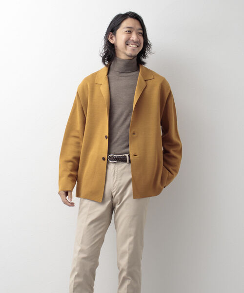 「NOLLEY'S goodman」 ニットカーディガン M ブラック メンズ_画像4