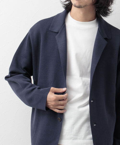 「NOLLEY'S goodman」 ニットカーディガン M ブラック メンズ_画像6