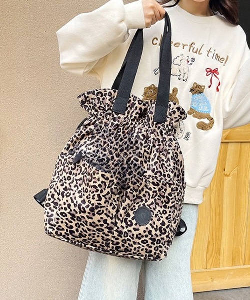 suppli mohh デイバック リュック ヒョウ柄ビックリュックサック