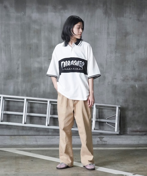 THRASHER（スラッシャー） ポロシャツ 半袖 S/S PANEL POLO SHIRTS