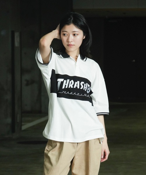 THRASHER（スラッシャー） ポロシャツ S/S PANEL POLO SHIRTS