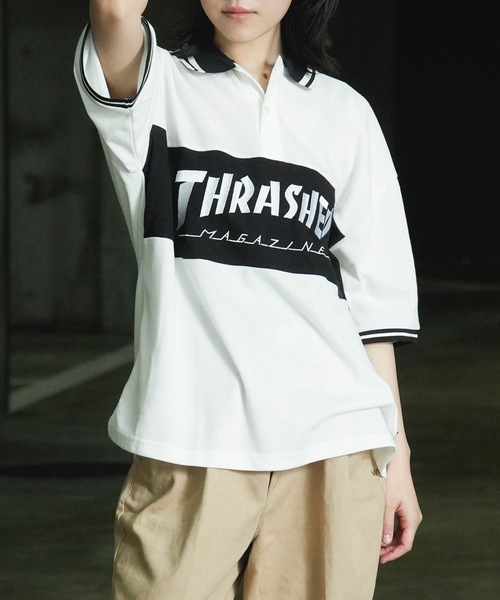 THRASHER（スラッシャー） ポロシャツ 半袖 S/S PANEL POLO SHIRTS