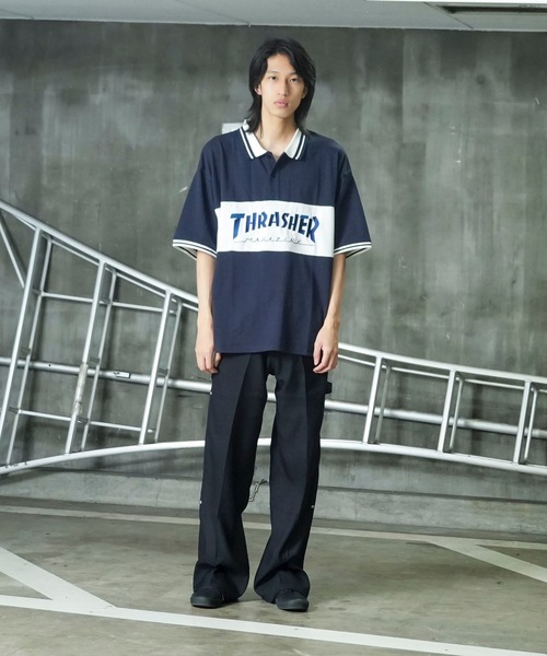 THRASHER（スラッシャー） ポロシャツ 半袖 S/S PANEL POLO SHIRTS