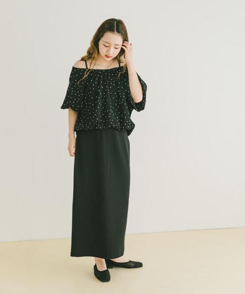 バルーンTシャツと巻きスカート　セットアップ　見本 ITEMS URBANRESEARCH（アイテムズ アーバンリサーチ） セットアップ