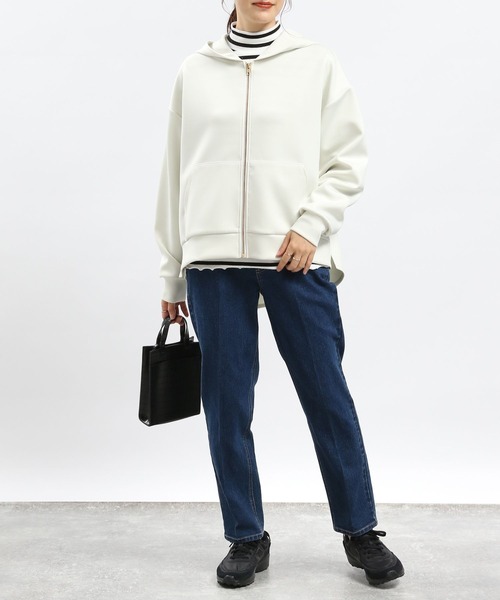 [GLOBAL WORK Smile Seed Store] Zip выше Parker SMALL уголь женский 