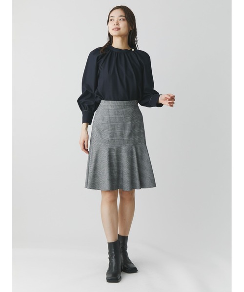 TONAL◆長袖ブラウス/38/--/BLU/002110409 TONAL 「TONAL」 長袖ブラウス 38 ネイビー レディース