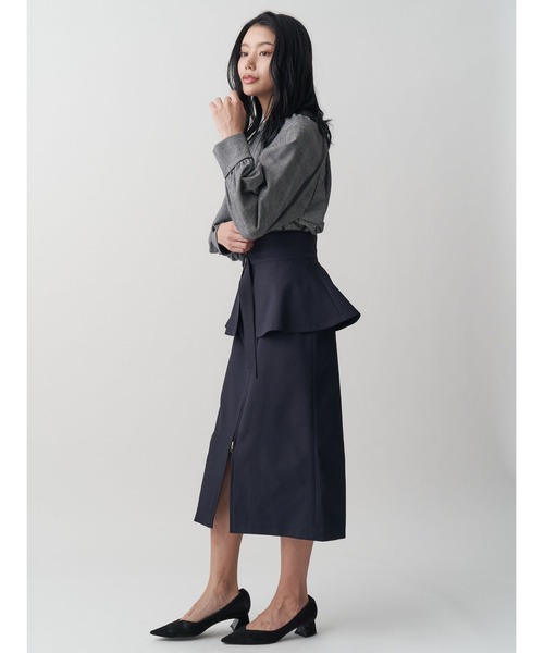 「TONAL」 長袖ブラウス 38 ネイビー レディース TONAL 「TONAL」 長袖ブラウス 38 ネイビー レディース