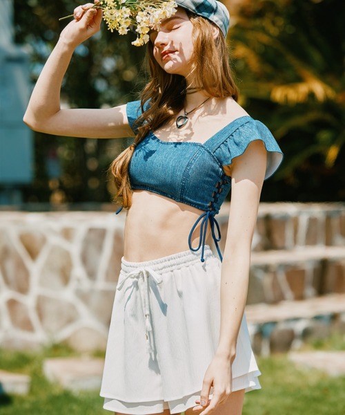 San-ai Resort 三愛水着楽園 楊柳 ショートパンツ M・L 「San-ai