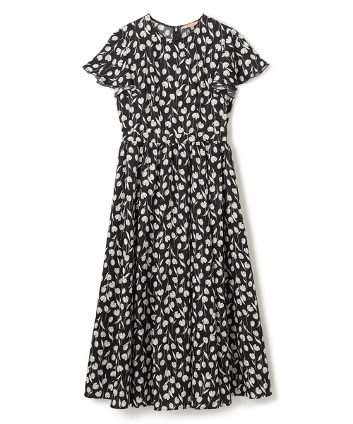 トッカ　洗える　LITTLE TULIP ドレス　ワンピース　花柄　黒　消臭 TOCCA（トッカ） ワンピース 半袖 LITTLE TULIP ドレス : ZOZOTOWN