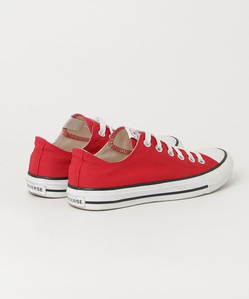 「CONVERSE」 ローカットスニーカー 24.5cm レッド レディース