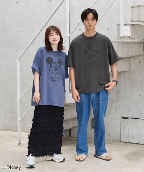 Disney（ディズニー） tシャツ coen限定/ヴィンテージライクTシャツ