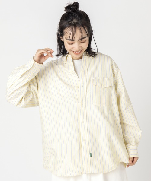 「L.L.Bean」 長袖シャツ MEDIUM イエロー系その他 レディース
