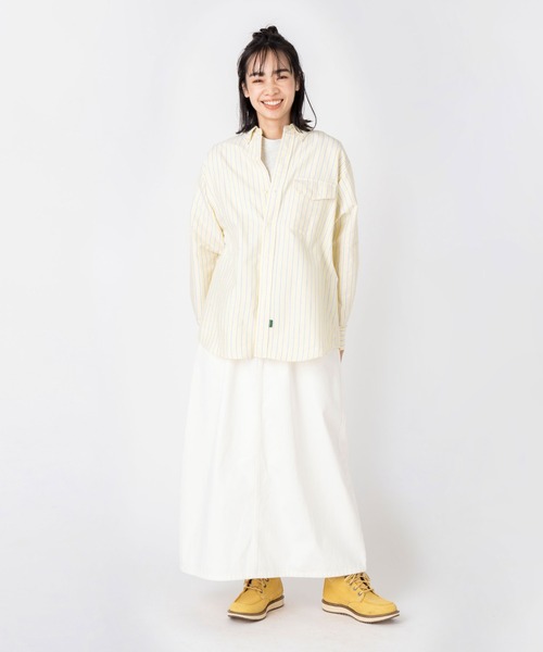 「L.L.Bean」 長袖シャツ MEDIUM イエロー系その他 レディース