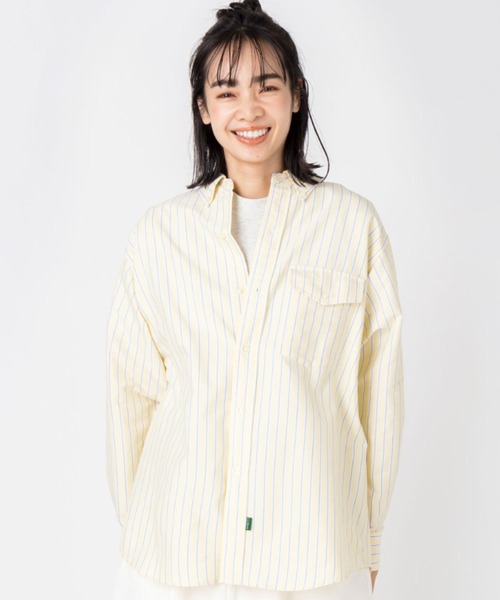 「L.L.Bean」 長袖シャツ MEDIUM イエロー系その他 レディース