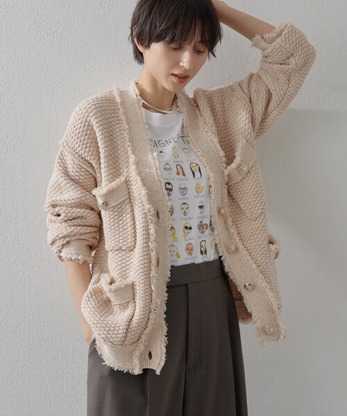 Whim Gazette（ウィム ガゼット） ニットカーディガン FREE サックス