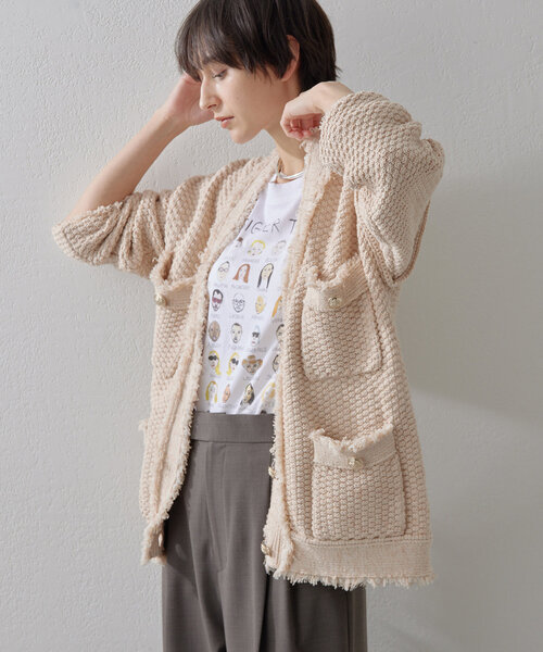 Whim Gazette（ウィム ガゼット） ニットカーディガン FREE サックス