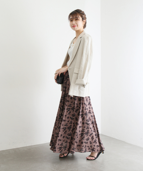 「La TOTALITE」 ロングスカート 38 ピンク レディース