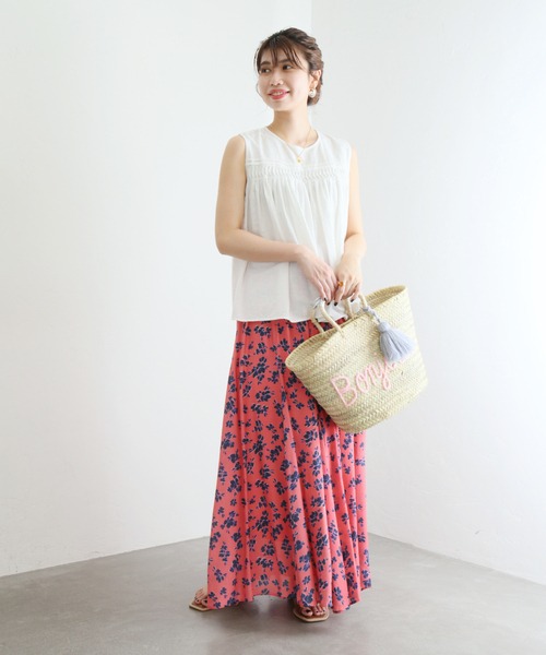 「La TOTALITE」 ロングスカート 38 ピンク レディース
