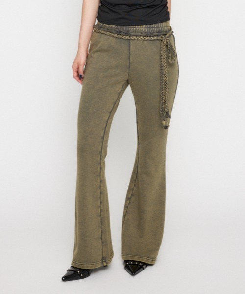 LAGUA GEM（ラグアジェム） スウェットパンツ ジャージ WASH FLARE