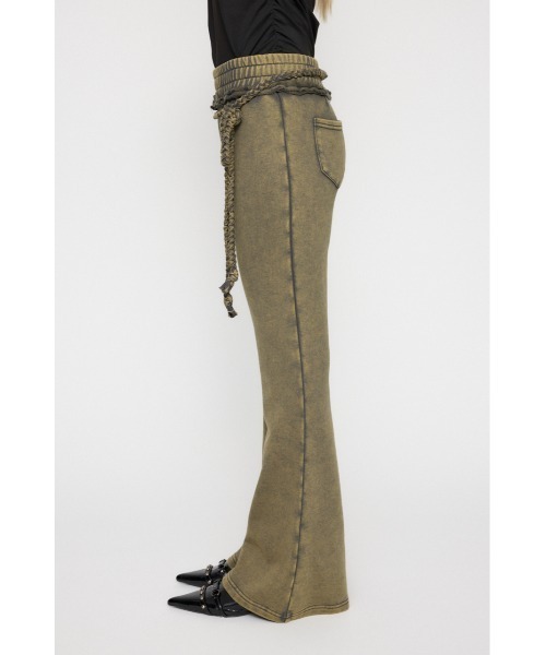 LAGUA GEM（ラグアジェム） スウェットパンツ ジャージ WASH FLARE