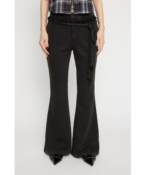 LAGUA GEM（ラグアジェム） スウェットパンツ ジャージ WASH FLARE