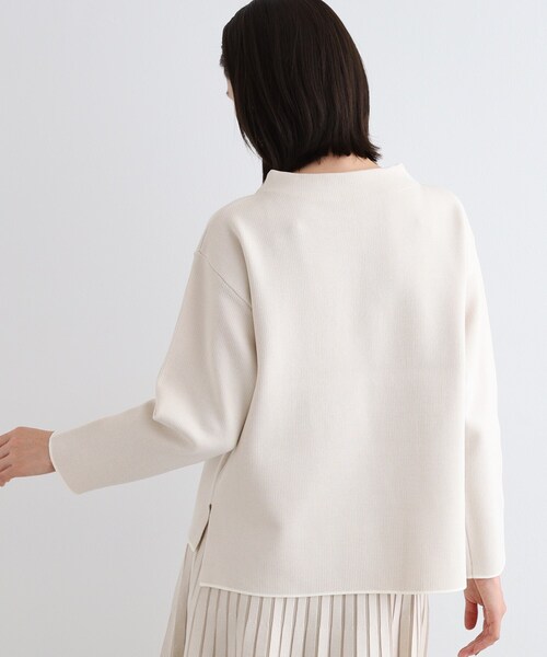 INDIVI ニット セーター 「洗える／SETUP可能」ジャカードニット