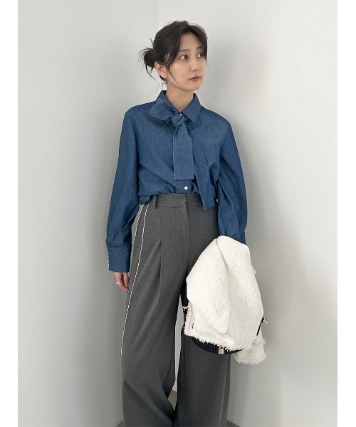 SNIDEL（スナイデル） ブラウス シャツ ボウタイシャツ レディース